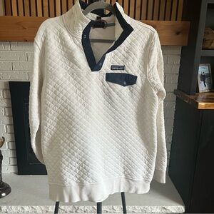 Patagonia Women’s Organic Cotton Quilt Snap-T® Pullover in Birch White